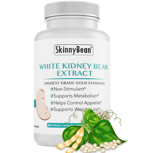 CARB BLOCKER - PURE White Kidney Bean Extract Appetite Suppressant SkinnyBean.Co