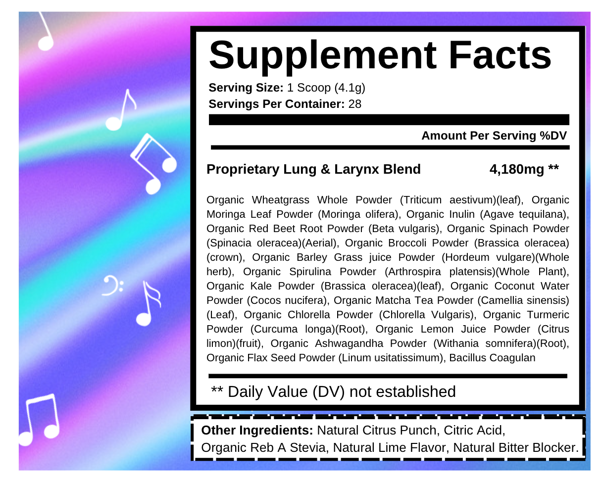 Slay Vocal -=- Complete Lung & Larynx Health Support Formula -=- Vitamins For Singers & Vocal Related Professions Voice Health Formula
