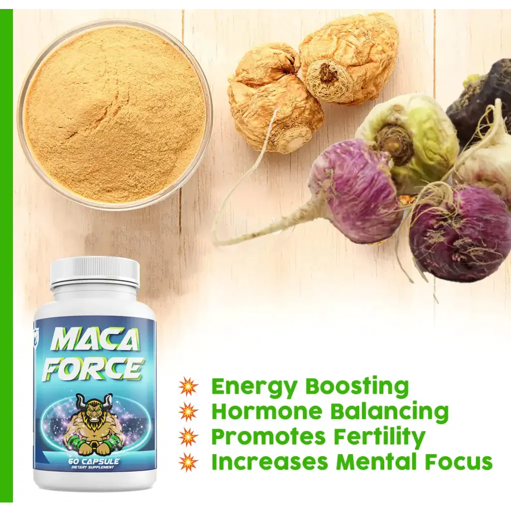 MACA FORCE - Organic Maca Root Supplement red black & yellow Maca - Success Chemistry