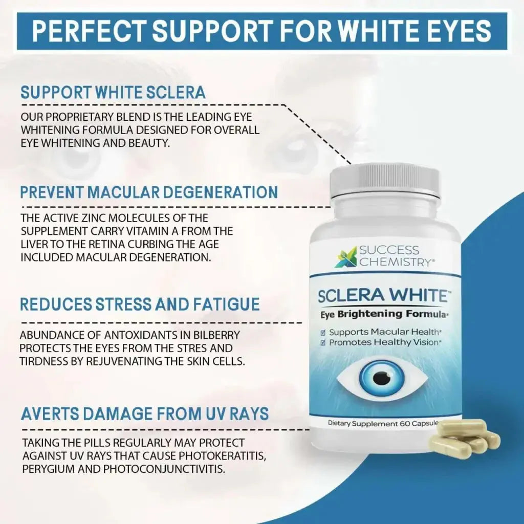 Success Chemistry Sclera White - Eye Brightening - Eye Whitening Supplement