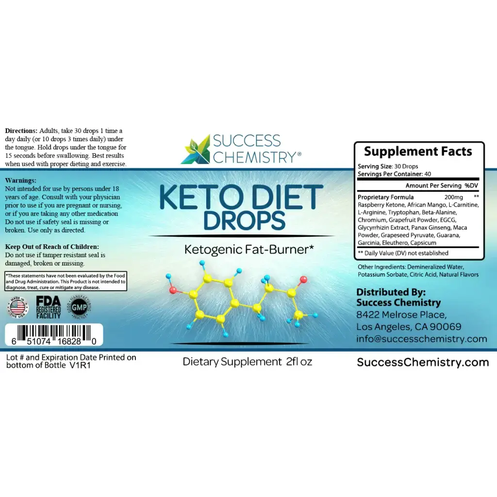 Success Chemistry keto drops Keto Diet Drops by Success Chemistry  Fat-Burner Supplement