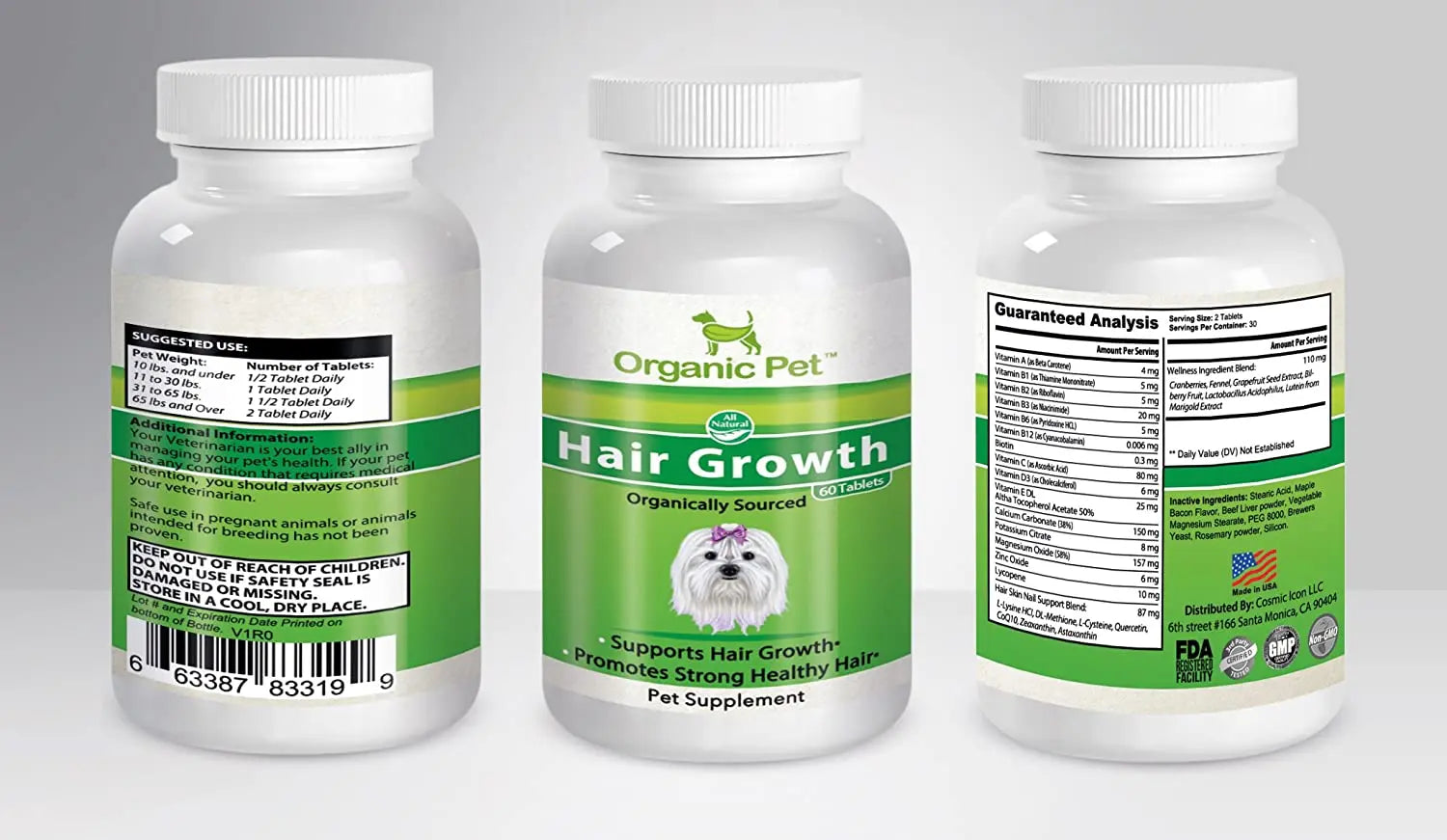 Success Chemistry 🐕 Organic Pet Supplement For 🐶 Dogs & Cats 🐱Hair Growth & Beauty